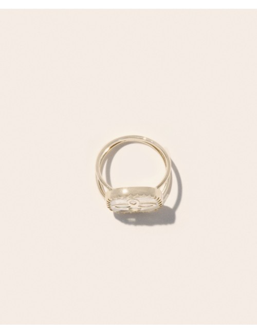 Bague BOWIE 2 - Pierre de Lune, Opale