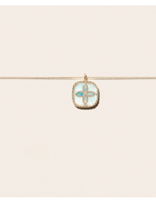 Collier BOWIE - Pierre de Lune, Opale