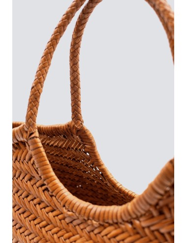 Grand cabas NANTUCKET - Tan, bordure noire
