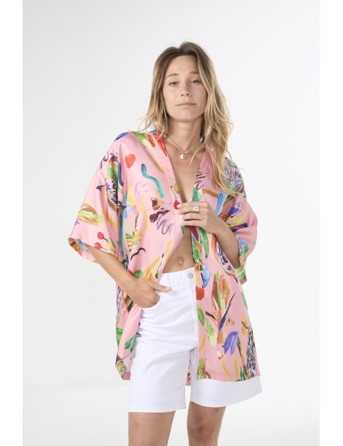 Kimono Court PERRUCHES Rose