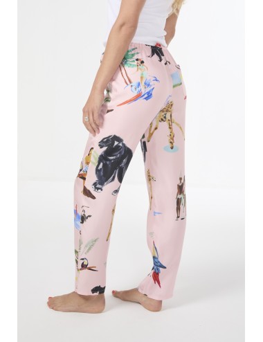 Pantalon JUNGLE SAUVAGE Rose