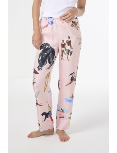Pantalon JUNGLE SAUVAGE Rose