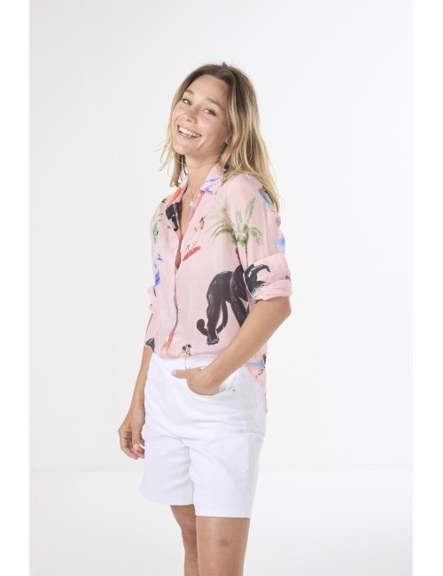 Chemise JUNGLE SAUVAGE Rose