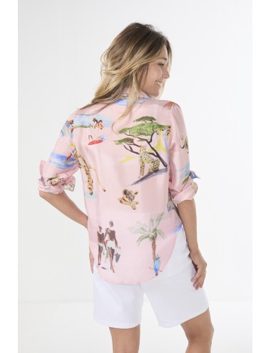 Chemise JUNGLE SAUVAGE Rose