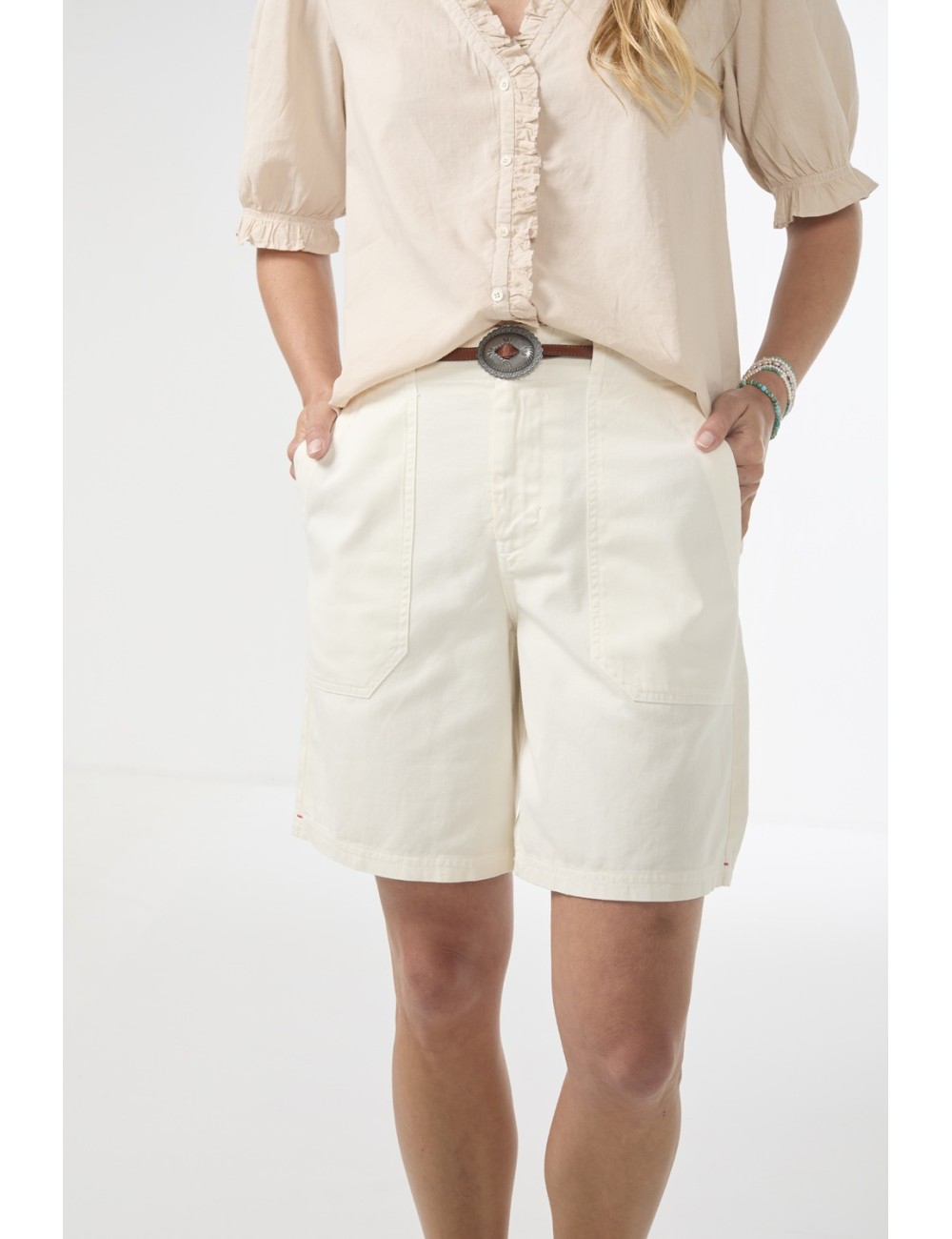 Short TOBY - Chalk White