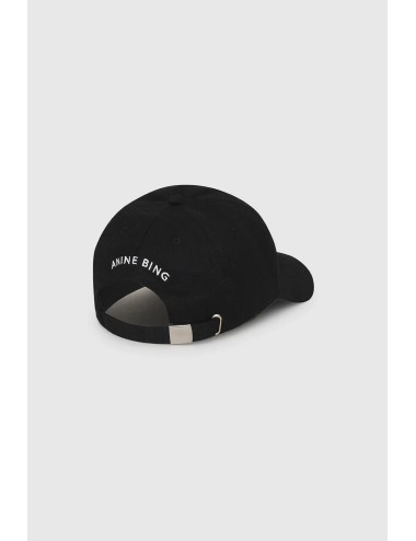 JEREMY Baseball Cap - Black, White Monogram