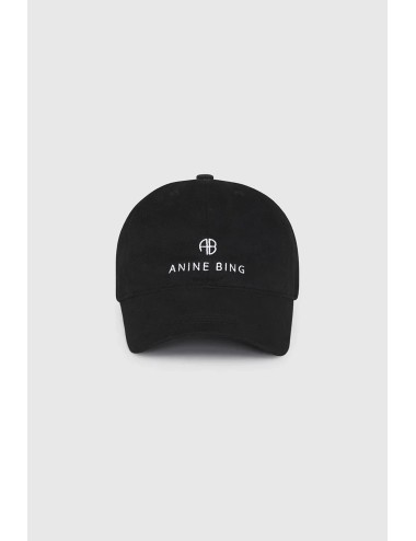 JEREMY Baseball Cap - Black, White Monogram