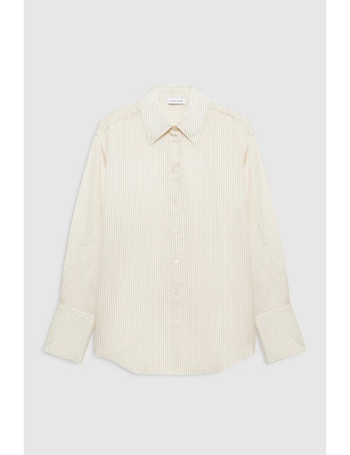 Chemise BRIDGET - Rayures Noir et Ivoire