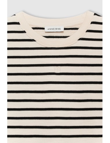 T-shirt cropped MYERS - Rayures Noir et Blanc