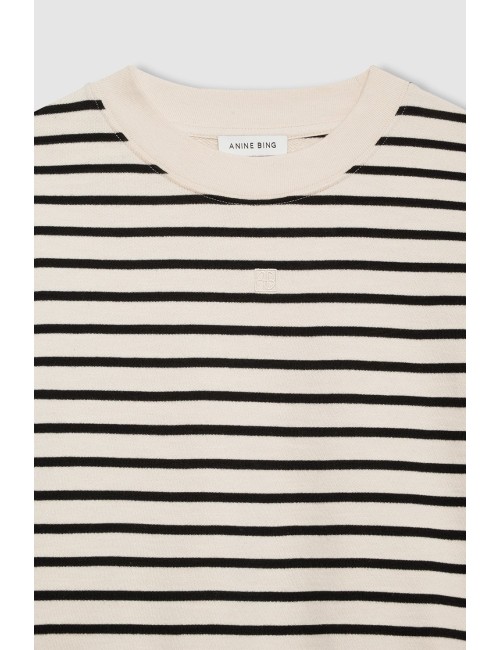 Sweatshirt DEAN - Rayures Noir et Blanc
