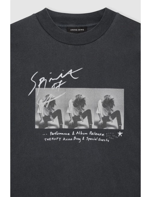 T-shirt ASHTON CONCERT - Noir délavé