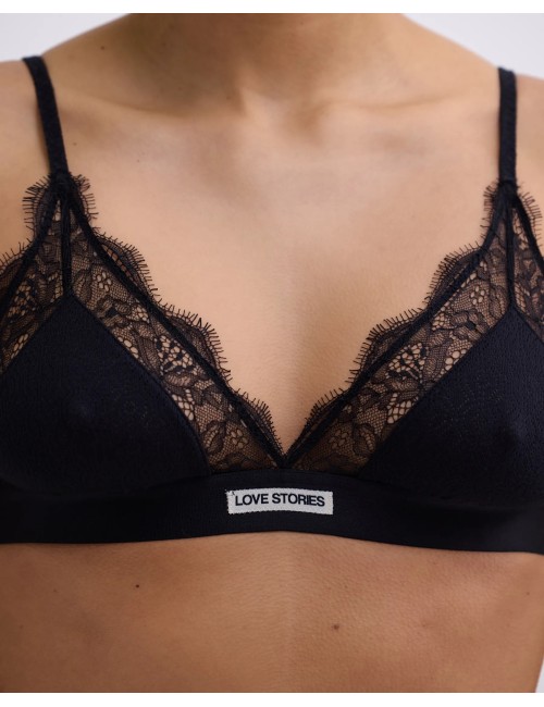 LOVE LACE Noir texturé
