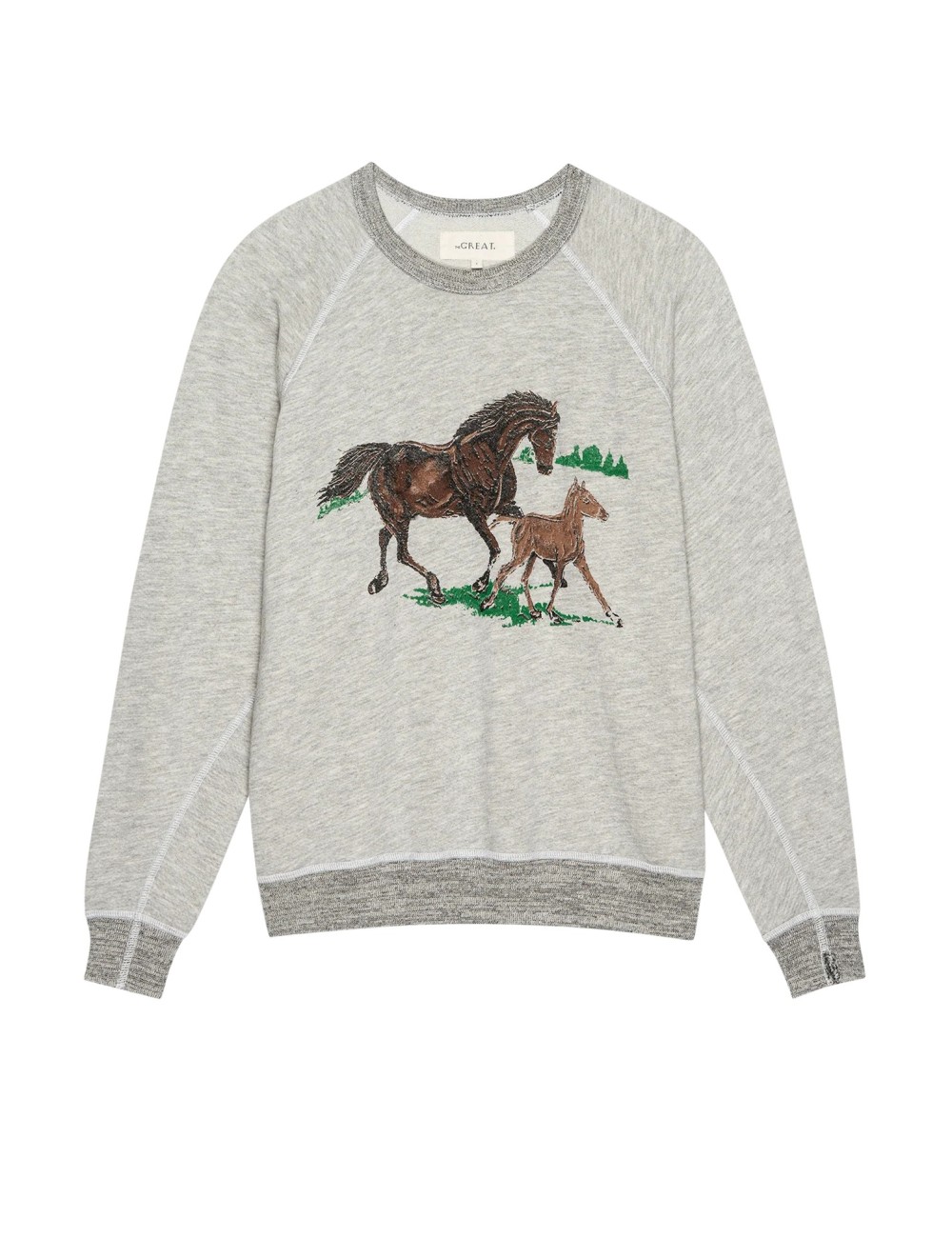 The College Sweatshirt w/ Running Horses