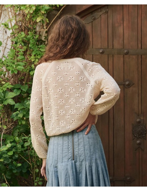 The Crochet Cardigan - Natural