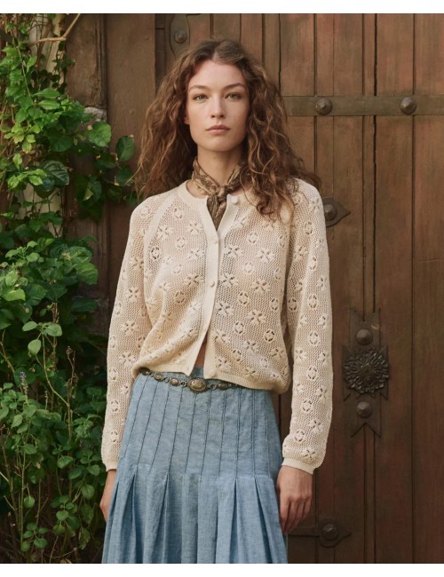 The Crochet Cardigan - Natural