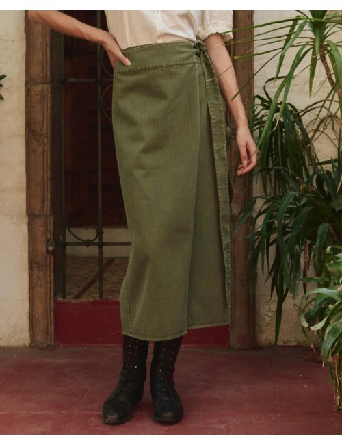 The Wrap Skirt - Classic Army