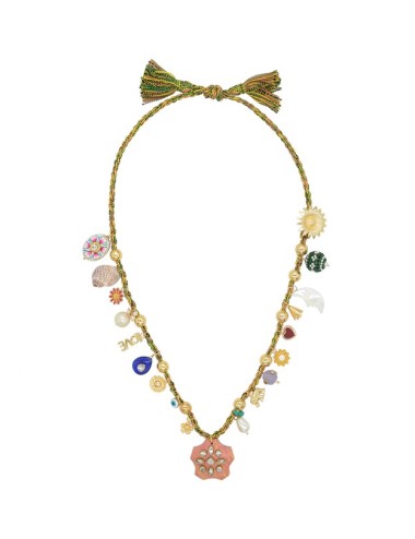 Collier GRIGRI Star - Rose saumon