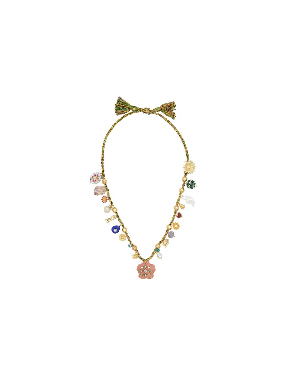 Collier GRIGRI Star - Rose saumon