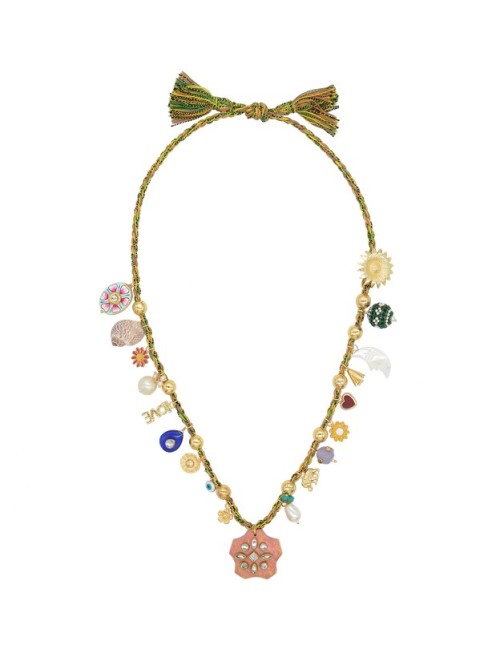 Collier GRIGRI Star - Rose saumon
