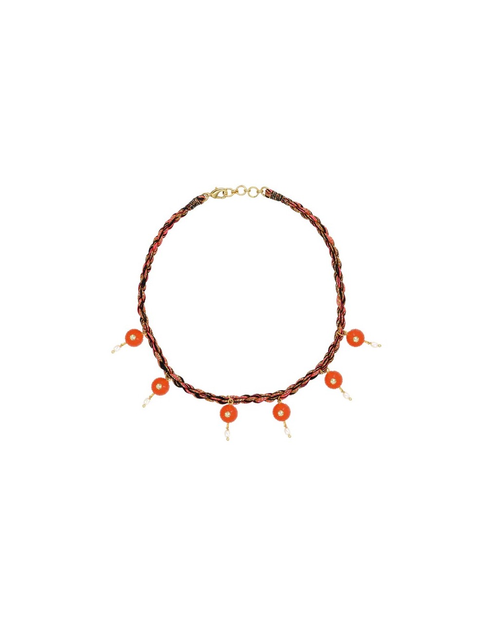 Collier MELON - Cornaline