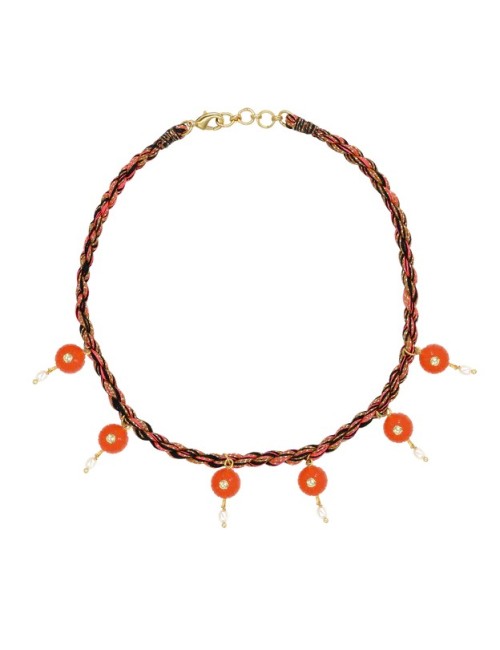 Collier MELON - Cornaline