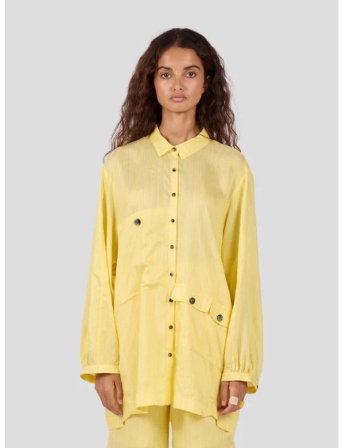 Chemise BUFFALO - Limoncello, rayures