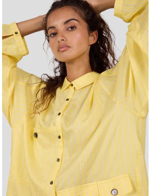 Chemise BUFFALO - Limoncello, rayures