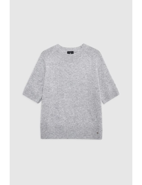 Sweater JACKSON manches courtes - Medium Heather Grey