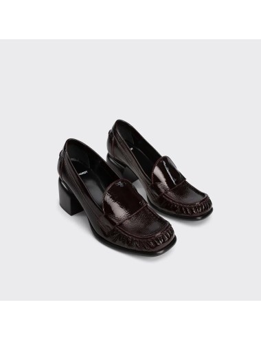 ROMY mocassins à talons - Burgundy
