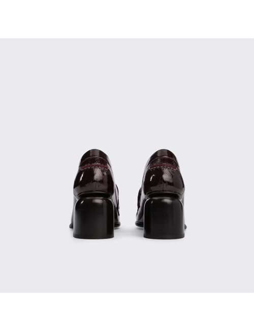 ROMY mocassins à talons - Burgundy