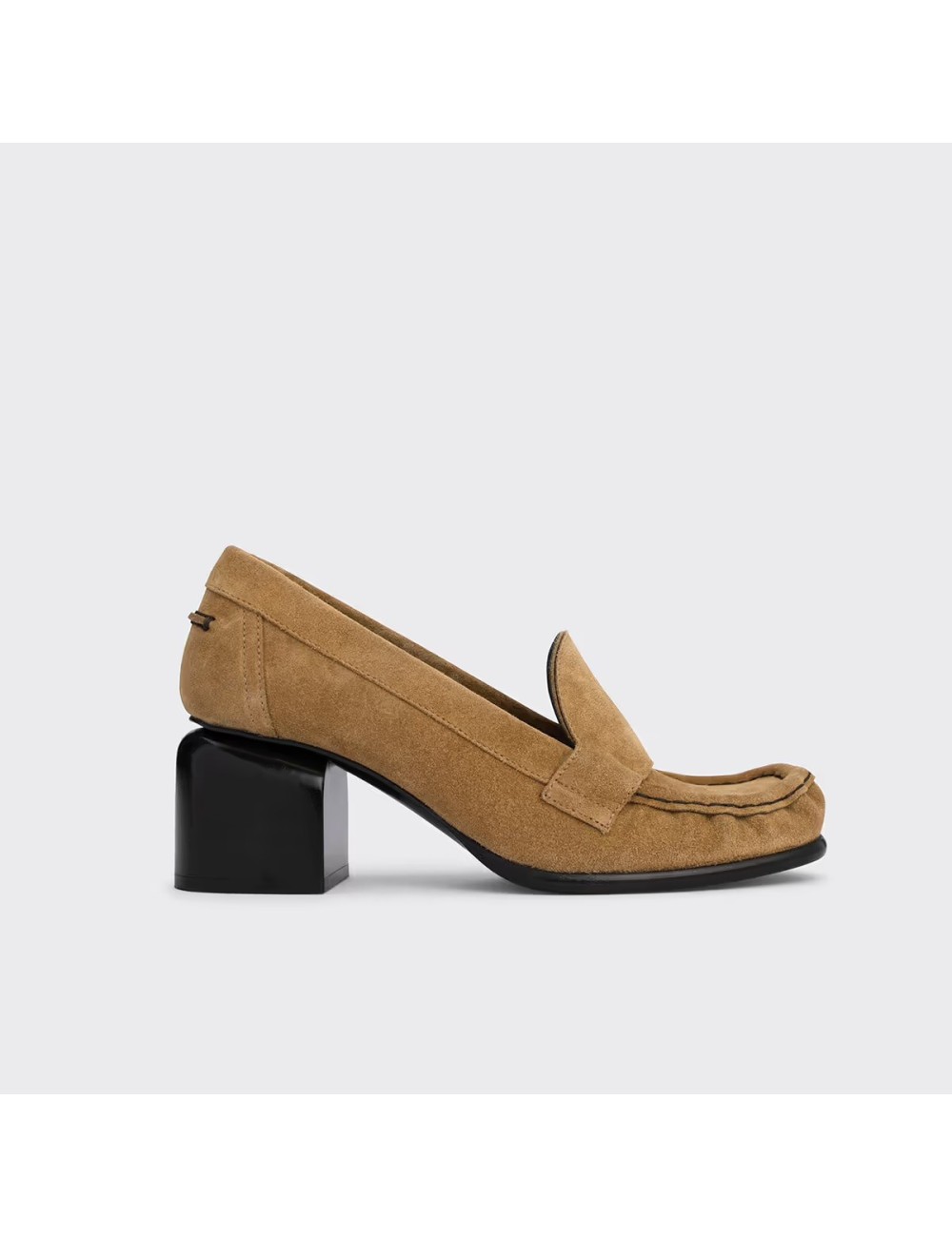 ROMY mocassins à talons - Sand