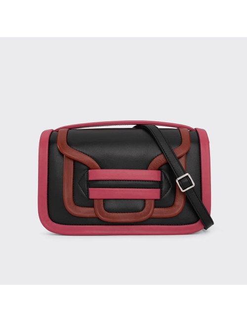 Sac à main Maxi ALPHA - Noir / Rouille / Fruits rouges
