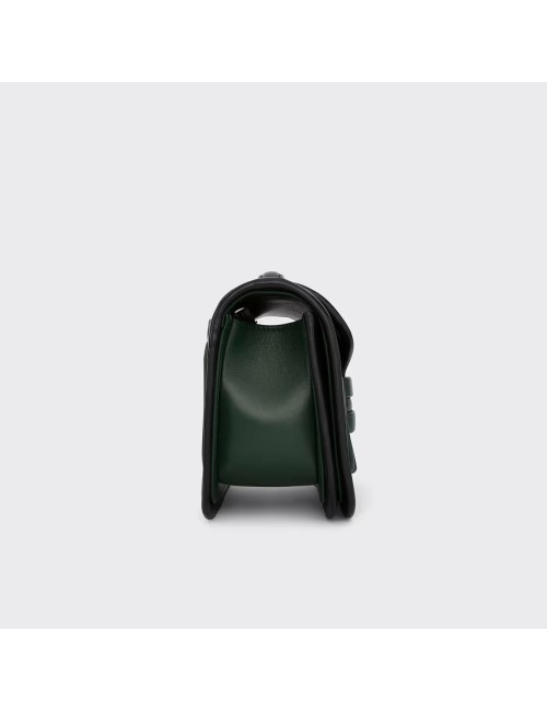 Sac à main Maxi ALPHA - Vert sombre / Noir