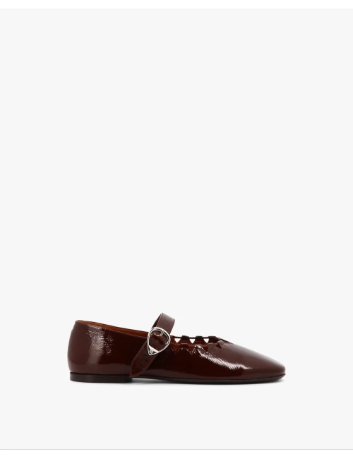 Ballerine GINGER - Chocolat, vernis