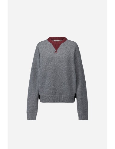 Pull ATTILA - Gris et Bordeaux