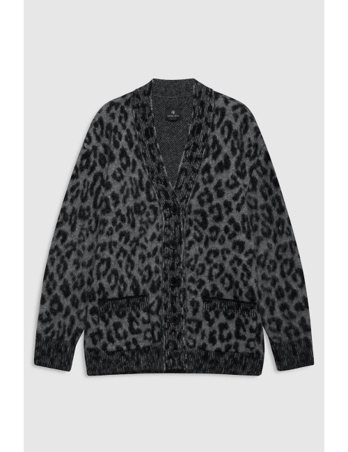 Cardigan BANKS - Grey Leopard