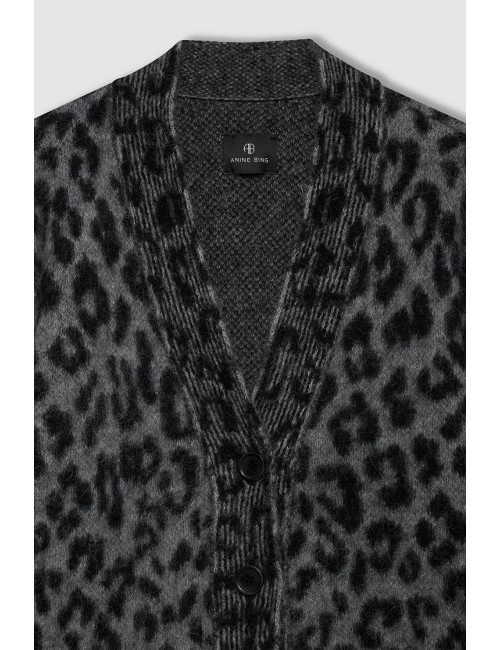 Cardigan BANKS - Grey Leopard