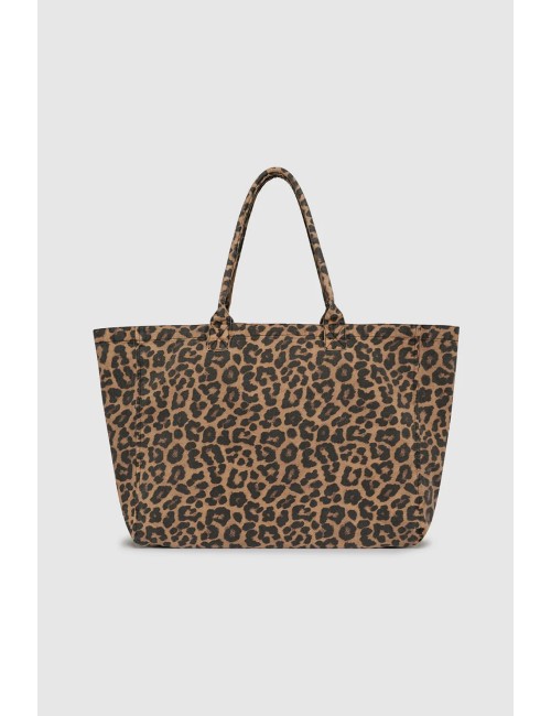 LEO CANVAS TOTE -  leopard