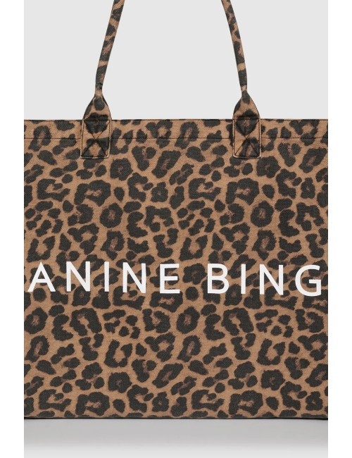 LEO CANVAS TOTE -  leopard