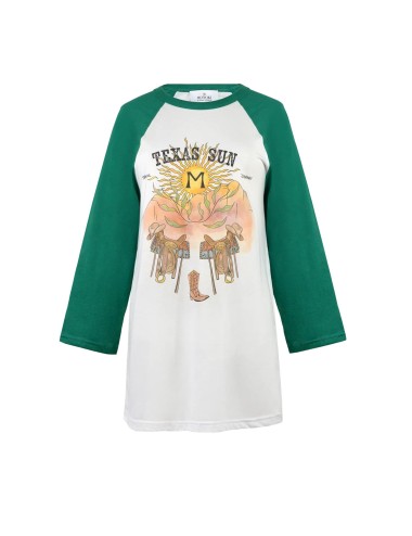 Tee-shirt TEXAS SUN - Vert