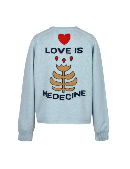 LOVE Sweater - Bleu glacier