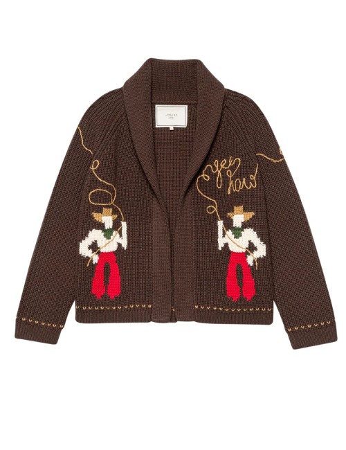 Cardigan LASSO LODGE - Umber