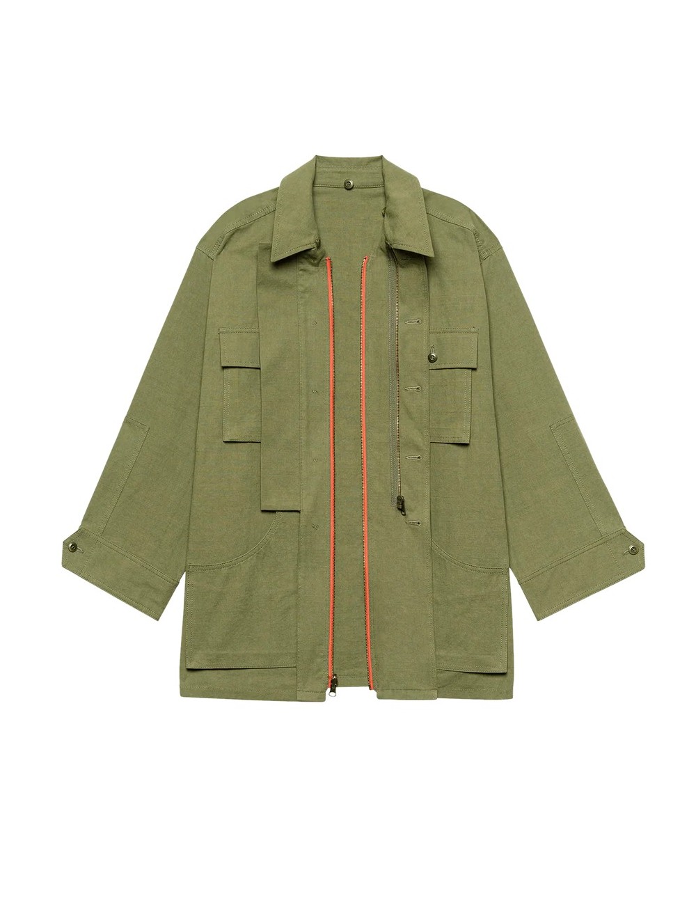 Parka QUILTED LINER - Army / Orange