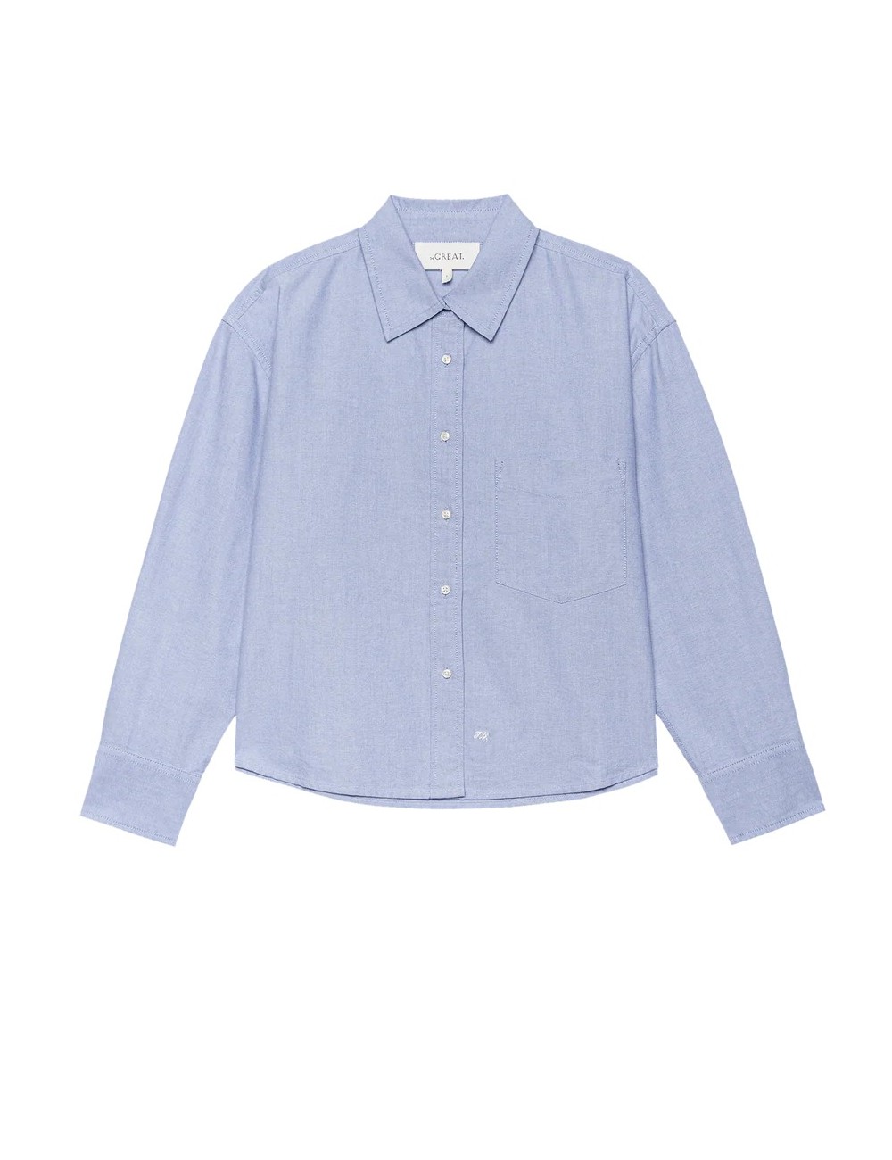 Chemise CROPPED OXFORD - Bleu