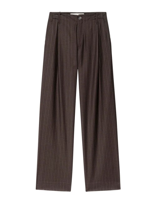 Pantalon MENSWEAR - Chocolat, rayé