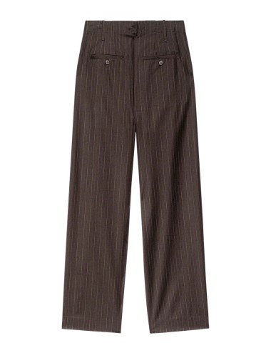 Pantalon MENSWEAR - Chocolat, rayé