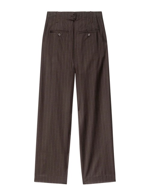 Pantalon MENSWEAR - Chocolat, rayé
