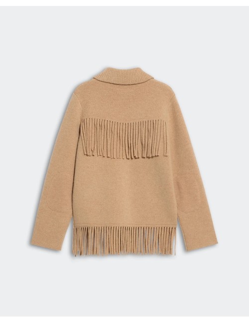 Veste à franges WESTERN - Sable