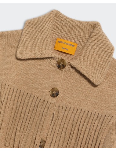 Veste à franges WESTERN - Sable