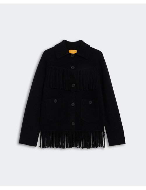 Veste à franges WESTERN - Noir